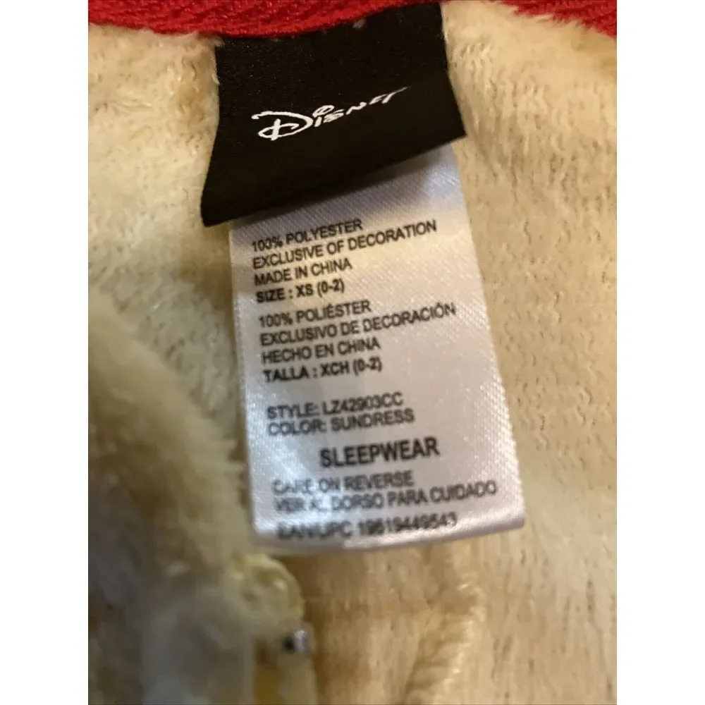 Disney Winnie the Pooh Suit Hooded Zip Costume‎ Adult One Piece Pajamas XS - Picture 4 of 5